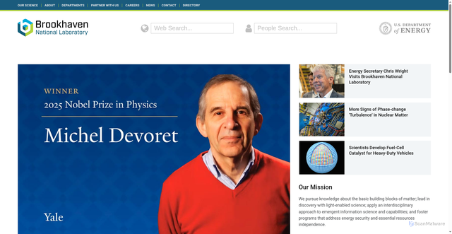 Security scan screenshot of https://www.bnl.gov/world/