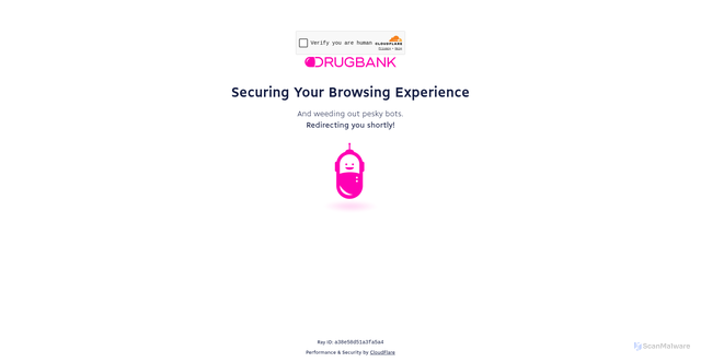 Security scan screenshot of https://drugbank.com