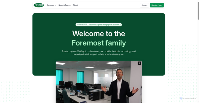 Security scan screenshot of https://foremostgolf.com