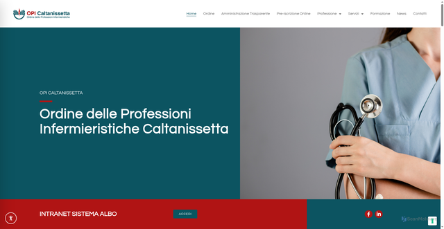 Security scan screenshot of https://www.opicaltanissetta.it