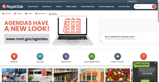 Security scan screenshot of https://www.romi.gov/