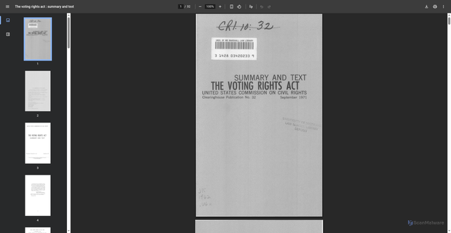 Security scan screenshot of https://www2.law.umaryland.edu/marshall/usccr/documents/cr11032.pdf