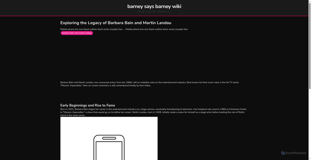 Security scan screenshot of https://nusadigitalflow-dptj67vhrte8.edgeone.app/barbara-bain-and-martin-landau.html