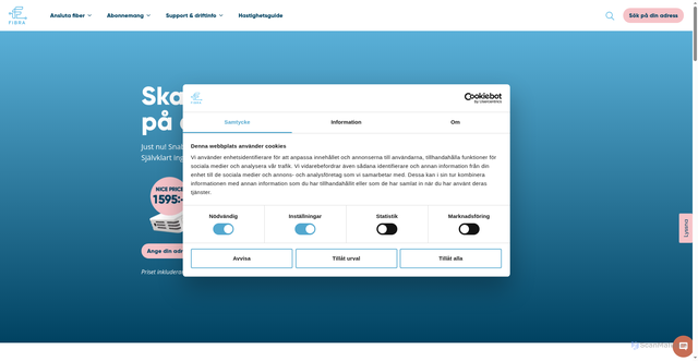 Security scan screenshot of https://strangnasstadsnat.se