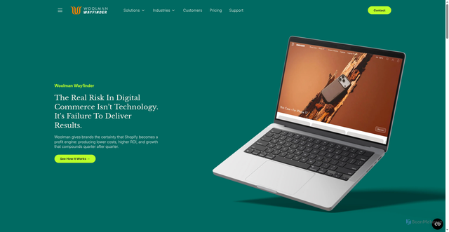 Security scan screenshot of https://href.li/?https://woolman.io