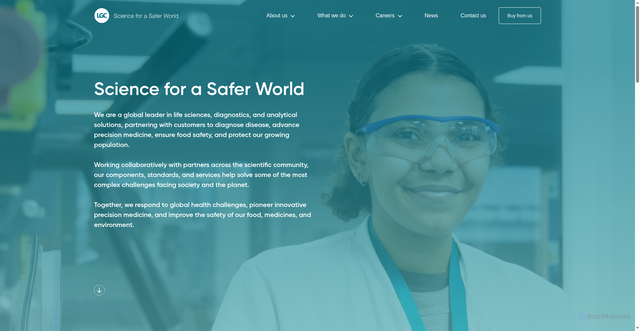 Security scan screenshot of https://www.lgcgroup.com:443/