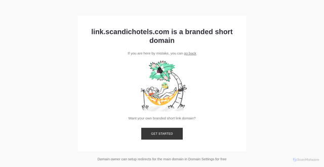 Security scan screenshot of https://link.scandichotels.com/