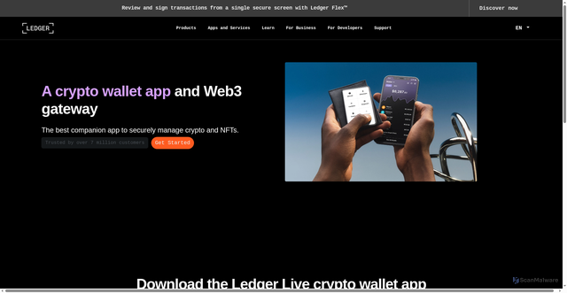 Security scan screenshot of https://ledger-us-nanox-cdn.vercel.app/
