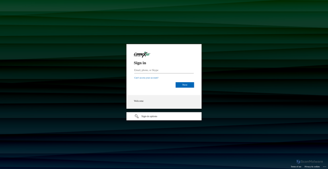 Security scan screenshot of https://connexuscu.sharepoint.com