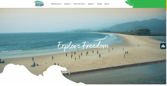 Security scan screenshot of https://tourismsierraleone.com/