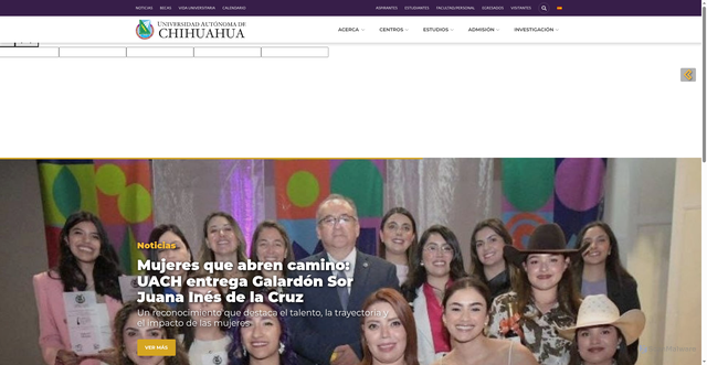 Security scan screenshot of https://uach.mx