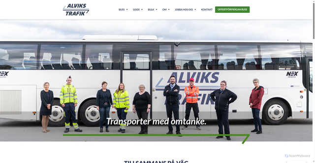 Security scan screenshot of https://bokabusslulea.se