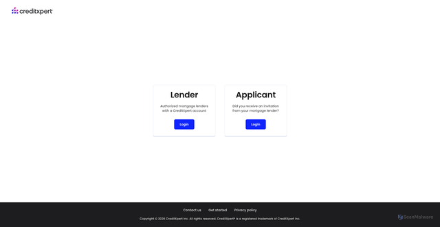 Security scan screenshot of https://platform.creditxpert.com