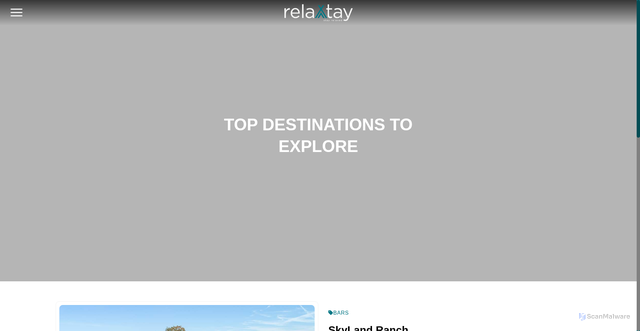 Security scan screenshot of https://www.relaxtay.com/Experiences/detail/skyland-ranch
