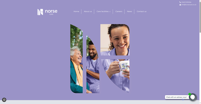 Security scan screenshot of http://www.norsecare.co.uk