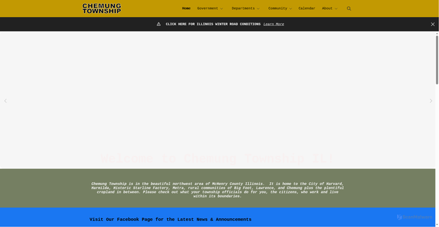 Security scan screenshot of chemungtownshipil.gov