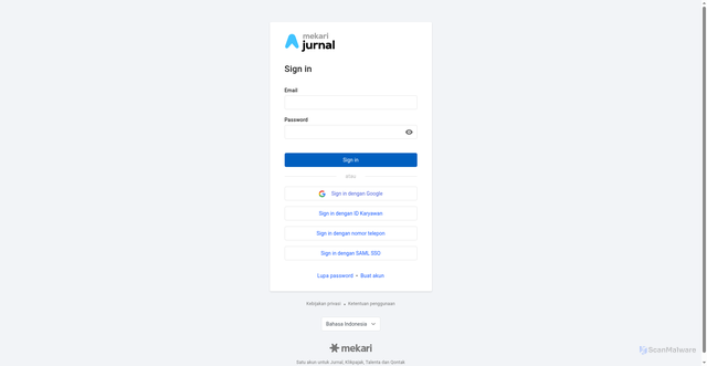 Security scan screenshot of https://my.jurnal.id