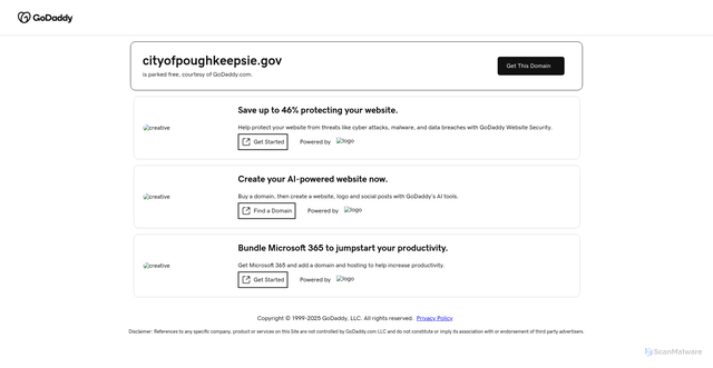 Security scan screenshot of https://cityofpoughkeepsie.gov/