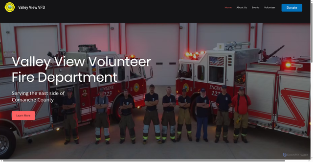Security scan screenshot of https://www.valleyviewvfdok.gov/