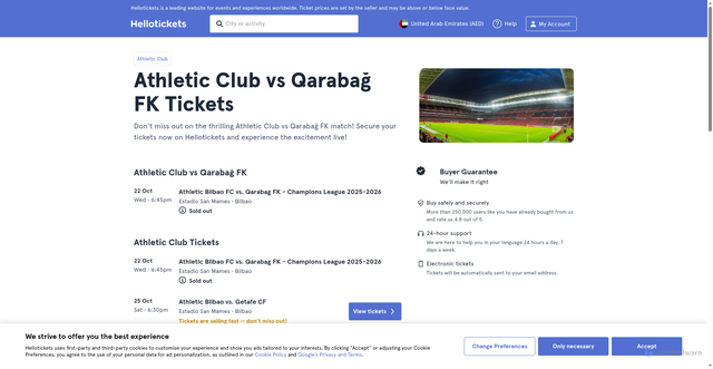 Security scan screenshot of https://www.hellotickets.ae/athletic-club-vs-qarabag-fk-tickets/m-7062