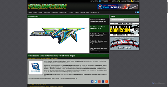 Security scan screenshot of https://tokunation.com