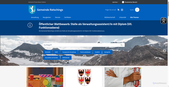 Security scan screenshot of https://www.racines.eu/de