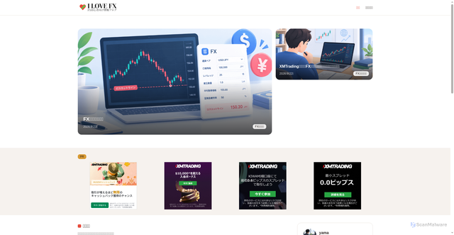 Security scan screenshot of https://iloveforex.net/