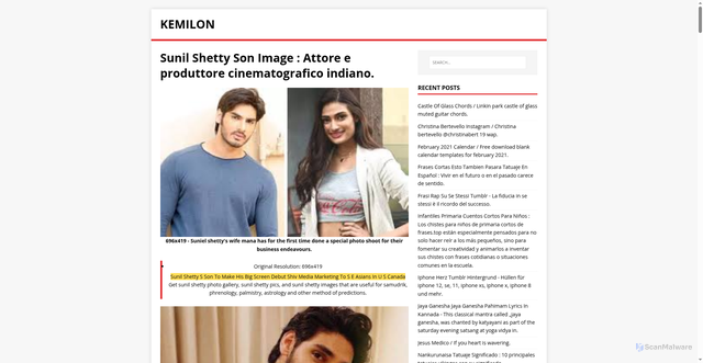 Security scan screenshot of https://nolimasu.pages.dev/post/sunil-shetty-son-image/