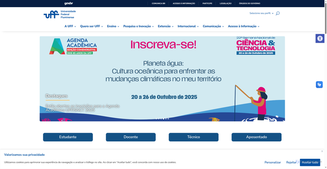 Security scan screenshot of https://www.uff.br/