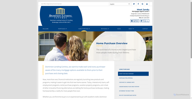 Security scan screenshot of https://mortgagewithmeet.ca/home-purchase/home-purchase-overview/