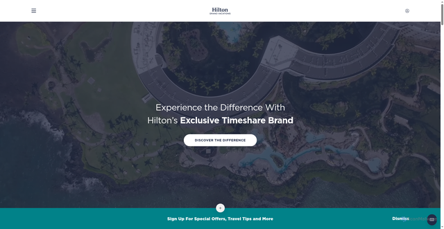Security scan screenshot of https://www.hiltongrandvacations.com