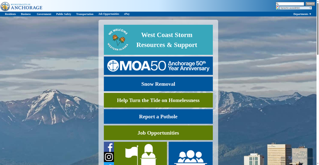 Security scan screenshot of https://www.muni.org/pages/default.aspx