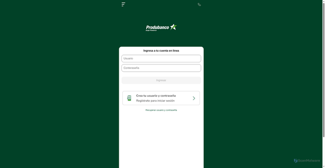 Security scan screenshot of https://p4.edca.click/Financiamiento-Produbanco/