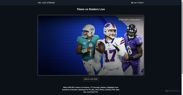 Security scan screenshot of https://www2.oklegislature.gov/thuv/video/video-raiders-vs-titans-live-tv-27.html