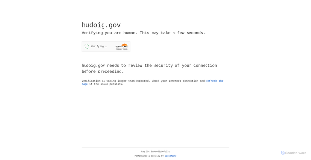 Security scan screenshot of https://hudoig.gov/