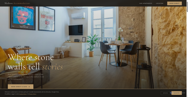 Security scan screenshot of https://medusa-accommodations.com/