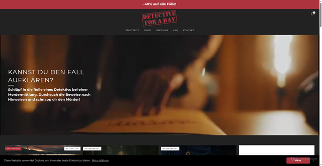 Security scan screenshot of https://detectiveforaday.com/?srsltid=AfmBOoqnxSmZ3KX28nKSPgvLrP8yFuuU7ZEx2llK7dGAfNFR9kRnBKV2