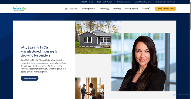 Security scan screenshot of https://sf.freddiemac.com