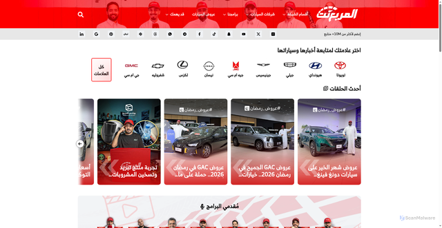 Security scan screenshot of https://almuraba.net