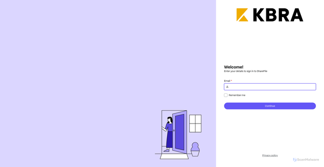 Security scan screenshot of https://kbra.sharefile.com