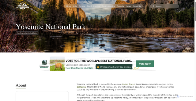 Security scan screenshot of https://national-parks.org/united-states/yosemite/