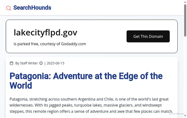 Security scan screenshot of https://lakecityflpd.gov/
