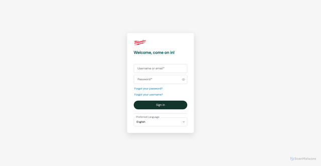 Security scan screenshot of https://milwaukeeelectric.prd.mykronos.com