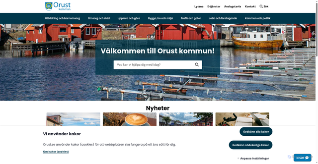 Security scan screenshot of https://www.orust.se/