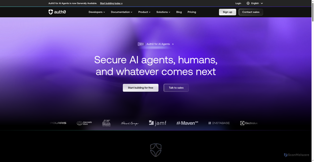 Security scan screenshot of https://cyclone.eu.auth0.com