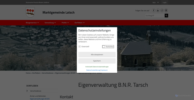 Security scan screenshot of https://www.gemeinde.latsch.bz.it/de/Eigenverwaltung_B_N_R_Tarsch_6