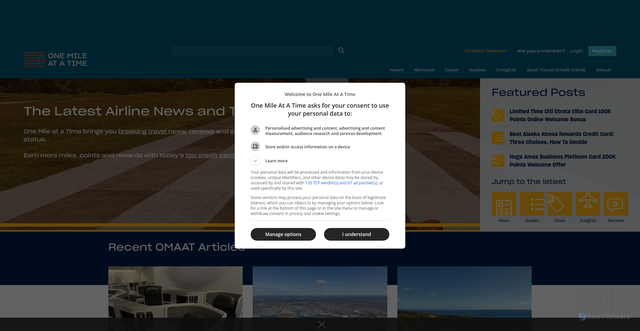 Security scan screenshot of https://cdn.onemileatatime.com/