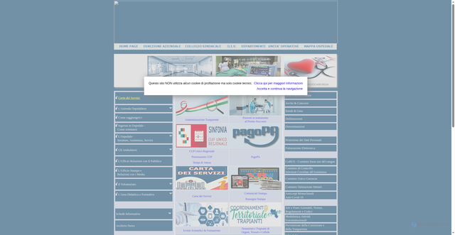 Security scan screenshot of https://www.ospedale.caserta.it/