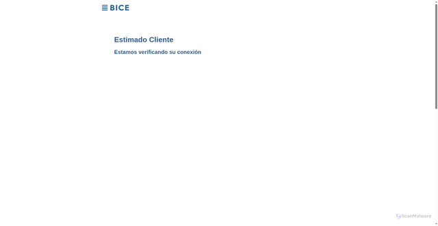 Security scan screenshot of https://bice.cl