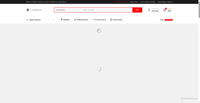 Security scan screenshot of http://aroraturkiyemagazasi.com/
